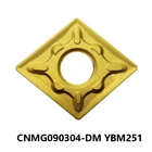 100% оригинал CNMG09 CNMG090304-DM YBM251 CNMG 090304 CNMG0903 токарный станок резак токарные инструменты карбидные вставки CNC для нержавеющей стали