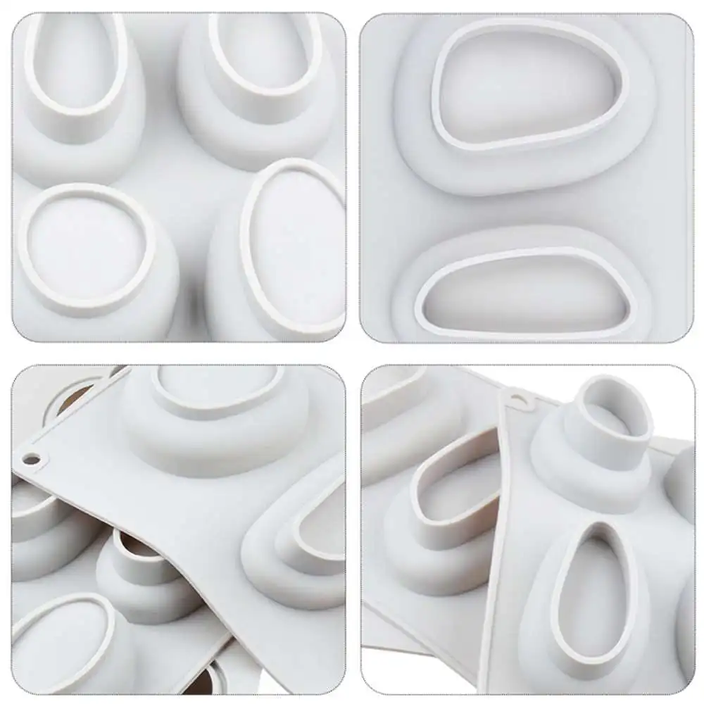 

Cobblestone Silicone Soap Mold Handmade Soap Molds Silica Gel Cobblestones Aroma Stone Moulds