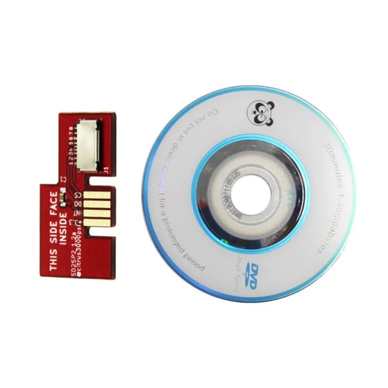 Новый запасной адаптер для чтения TF-карт SD2SP2 + Швейцарский мини-DVD-диск Nintendo Gamecube