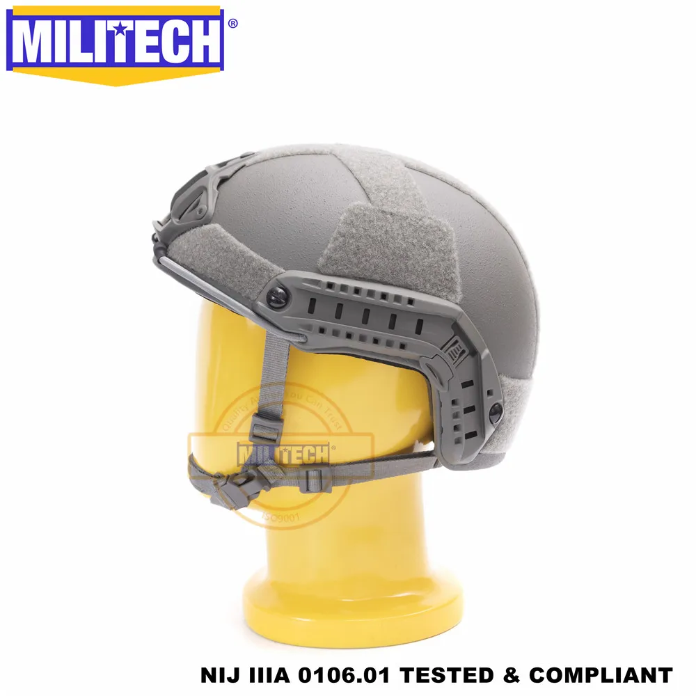 MILITECH FG Deluxe NIJ IIIA FAST Bulletproof Helmet and Visor Set Deal Ballistic Helmet Ballistic Bullet Proof Mask Package