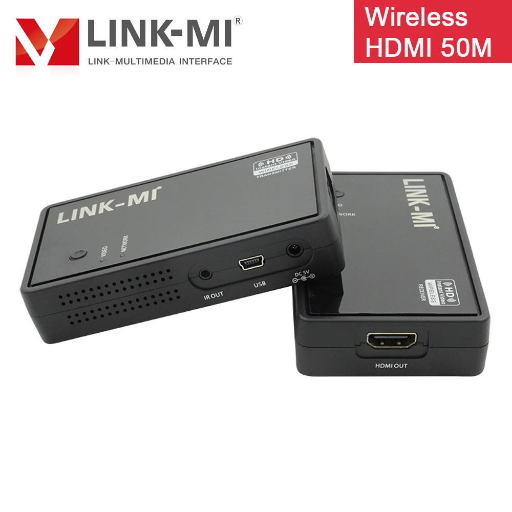 LINK MI 50 м WI FI HDMI Беспроводной передатчик и приемник Wi Fi 5 ГГц низкая латентность