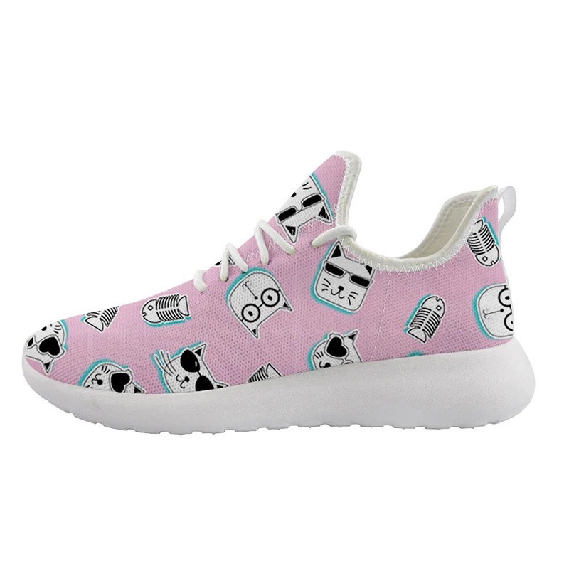 

2021 Nurse Doctor Print Women Boot Customize Pattern Slip On Light Mesh Cartoon Cat Cosplay Shoes Leopard Zapatos Sport Training