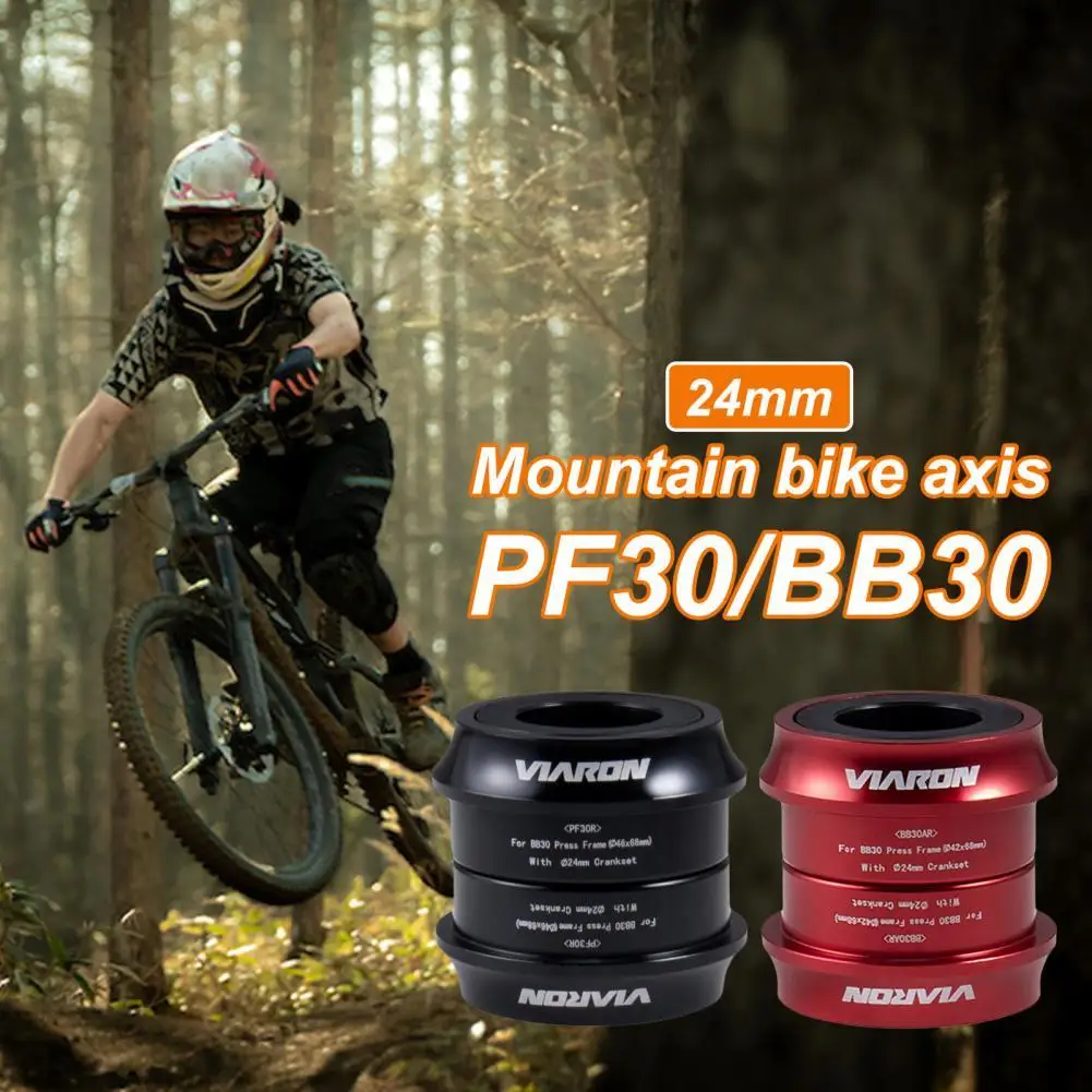 

VIARON Strong Press-in Sealed Bearing Bottom Bracket Long Durability Metal Bottom Bracket Waterproof for Road Bikes