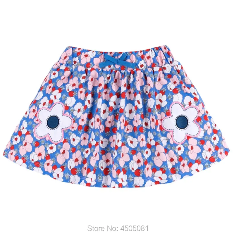 

Одежда для маленьких девочек из 100% чесаного хлопка, детские летние короткие юбки, Брендовые повседневные юбки для девочек, юбка с цветочным ...