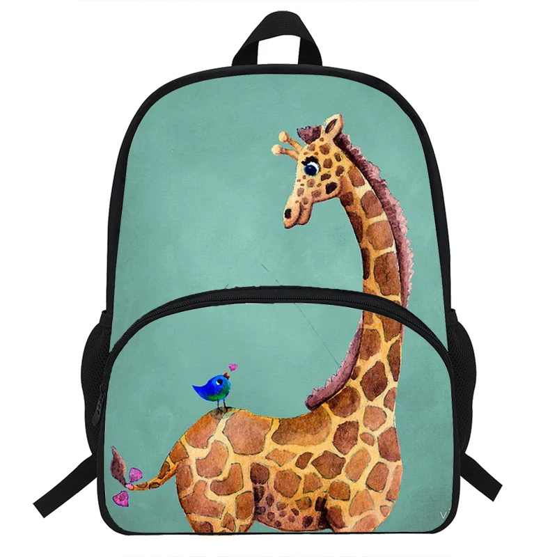 

High Quality Giraffe Print Backpack School bag For Teenager Girls&Boys Rucksack Travel Mochila
