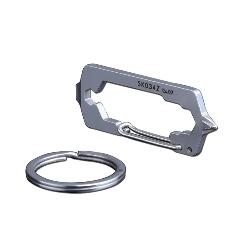 Наружная Многофункциональная портативная цепочка для ключей из титана EDC нож