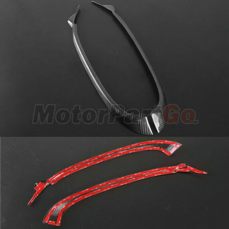 

Real Crabon Fiber Head light Eyelid Eyebrow Cover Trim 1pair for Honda Odyssey 2003-2008 t120