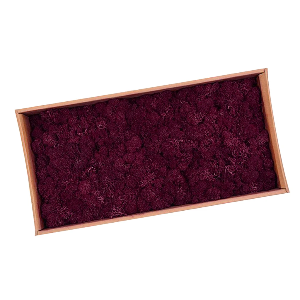 Rose Red 38x19x10cm Натуральный норвежский олень мох консервированный сушеные ремесла цветок для цветов Трава растения для дома и сада Гирлянда Свадебная вечеринка - Цвет: Rose Red 38x19x10cm