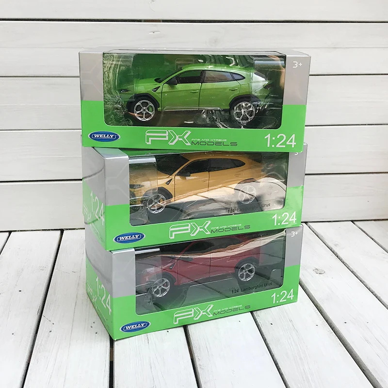 Welly 1:24 Lamborghini Urus желтый автомобиль сплав модель автомобиля моделирование автомобиля украшение коллекция Подарочная игрушка Литье под давлением модель игрушка для мальчиков