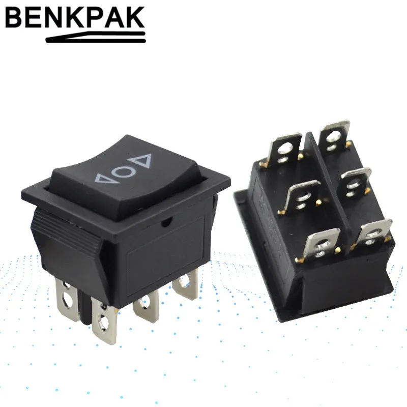 6-контактный мгновенный кулисный переключатель двухсторонний пружинный возврат