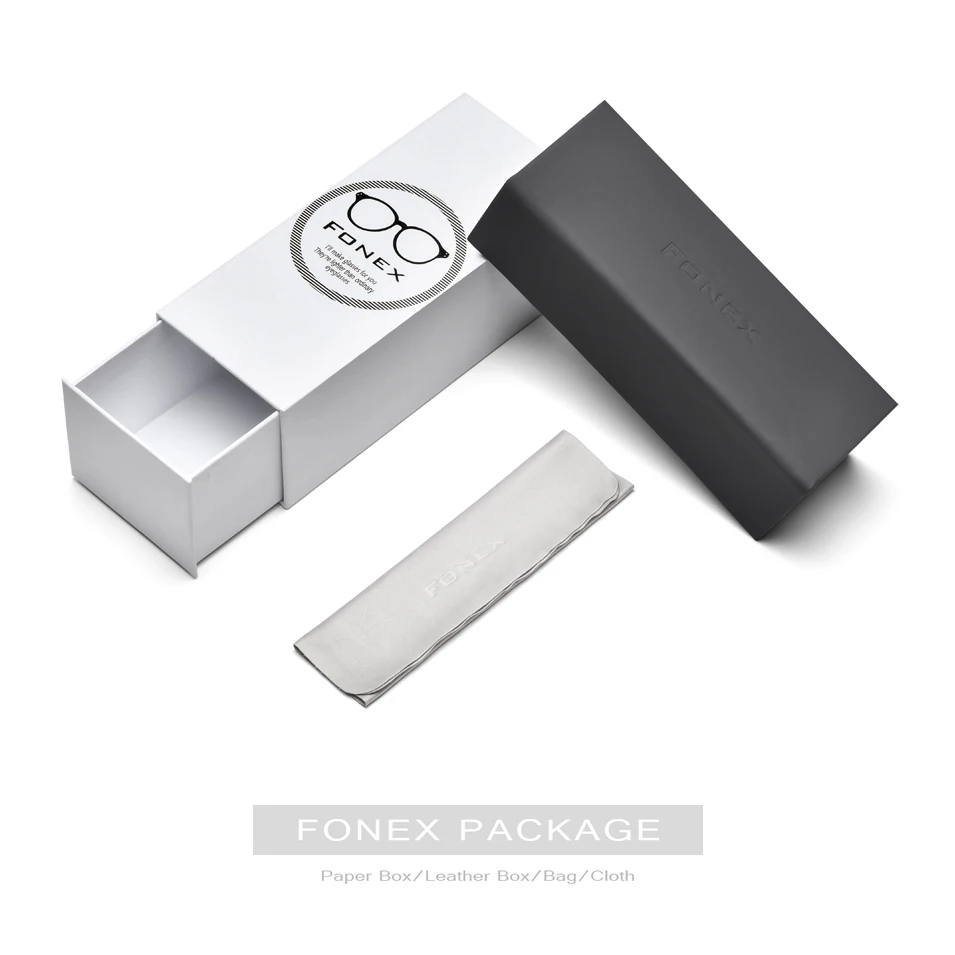 

FONEX Acetate Sunglass Men Vintage Round Titanium Polarized Sun Glasses for Women New High Quality Mirror UV400 Sunglasses 857