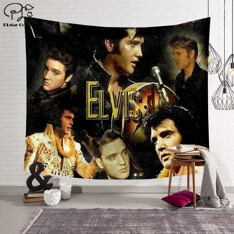 

Elvis Presley Blanket Tapestry 3D Printed Tapestrying Rectangular Home Decor Wall Hanging Home Decoration Style-5