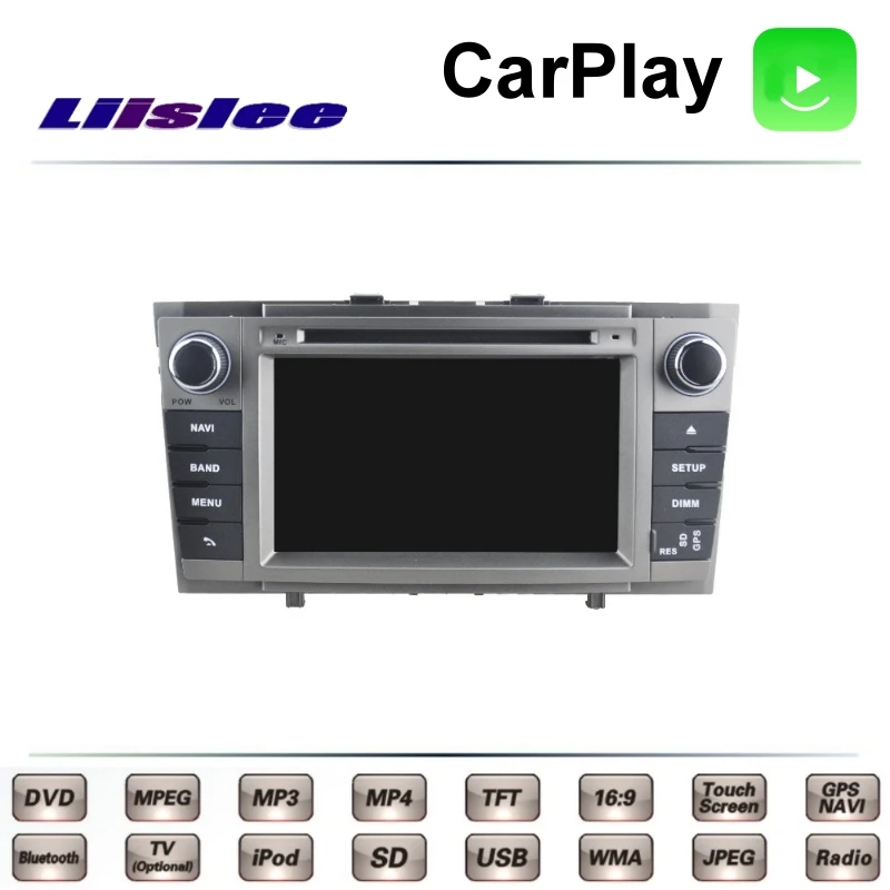 LiisLee Автомагнитола для TOYOTA Avensis T270 2009 ~ 2016 NAVI TV DVD GPS Радио Carplay оригинальный стиль