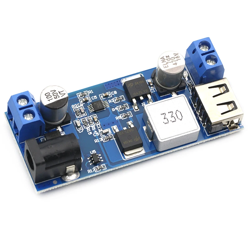 Заменить LM2596S DC 24V/12 В до 5 пост 5A Шаг вниз Питание понижающий преобразователь