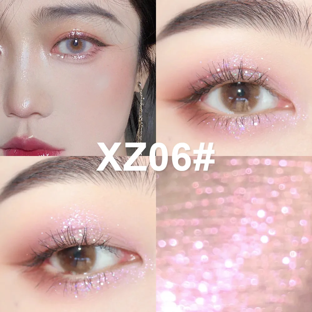 10 цветов Алмазная сияющая жидкая подводка для глаз с перламутровыми блестками