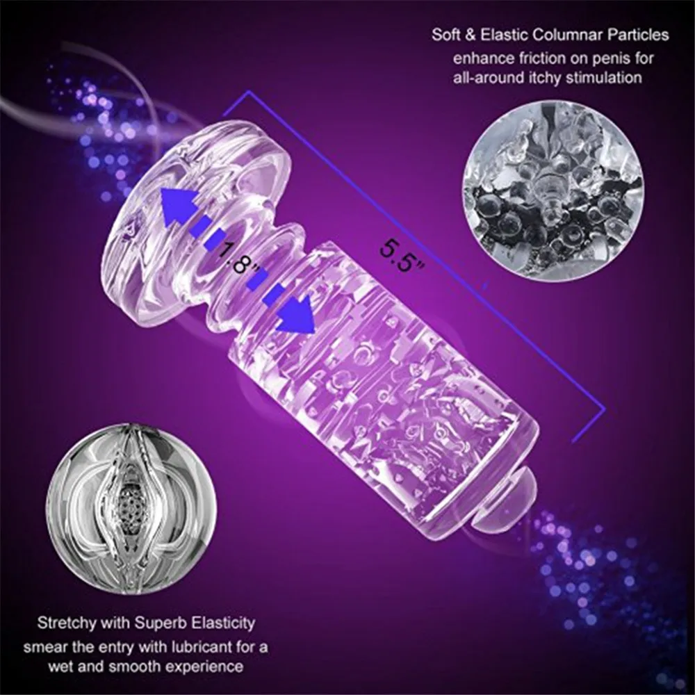 Leten Мужской мастурбатор портативный мягкий ТПЭ автоматический свободные руки