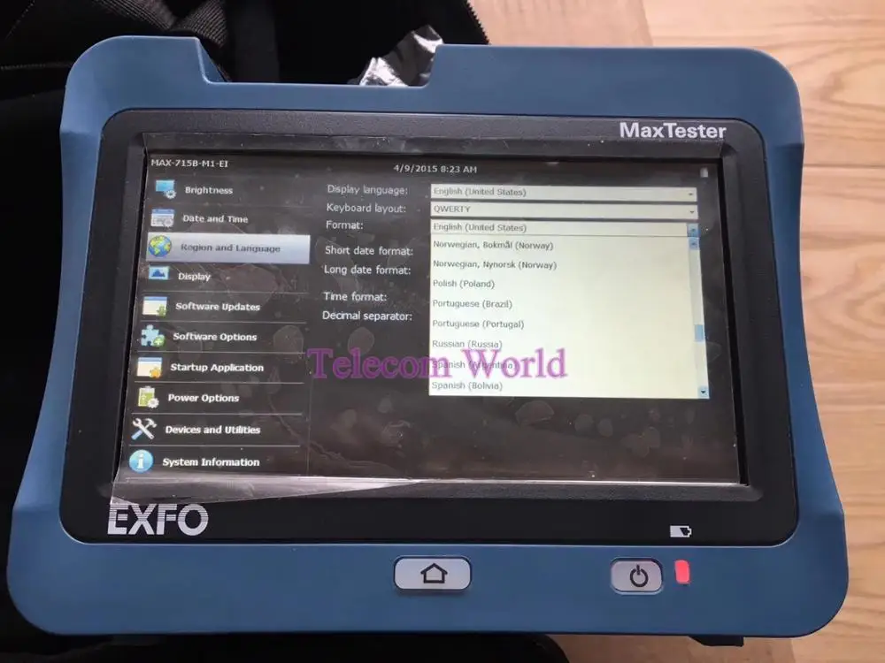 DHL Free Shipping Original New EXFO MAX-715B Single Mode OTDR 1310/1550nm 30/28dB MAX-715B-M1 monomode MaxTester multi languages | Мобильные