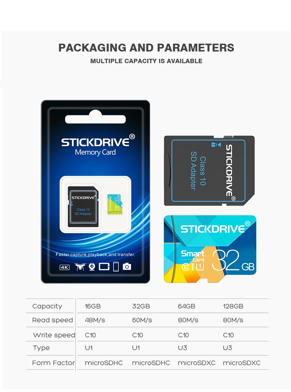 Карта micro sd с реальной емкостью 128 ГБ 64 32 16 8 4 Гб TF карта класса 10 памяти cartao de memoria