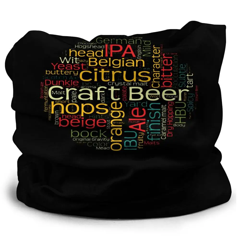 Craft Beer T-Shirt With 100+ Terms For harry Bandanas scarf DIY potter-loves Headband Antibacterial Windproof 3D Seamless |