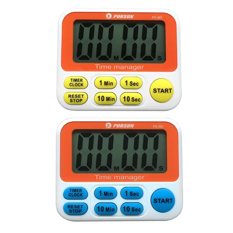 

Electronic LCD 3in1 Countdown Timer Clock Kitchen Alarm with Hanging Hook Magnet Stand for kitchen experiment sports