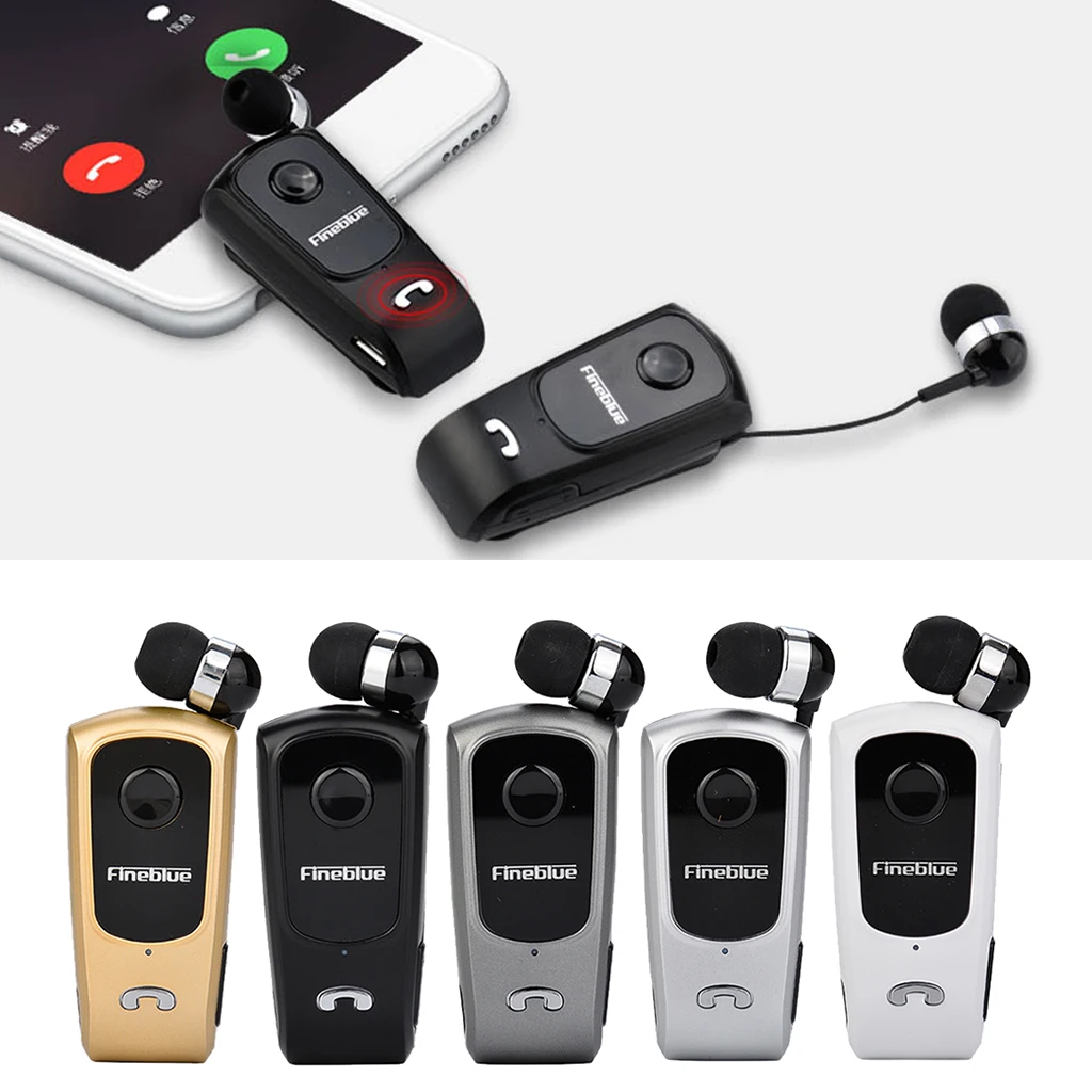 

Mini Bluetooth Wireless Headset Stereo Clip-on Business Earphone Earpiece