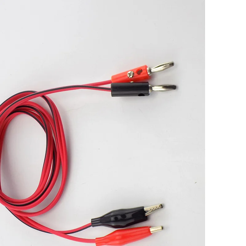 1 Pair Alligator Clip to AV 4mm Banana Plug Electrical Clamp Test Cable Lead Connectors for Multimeter Leads Cable Test Leads images - 6
