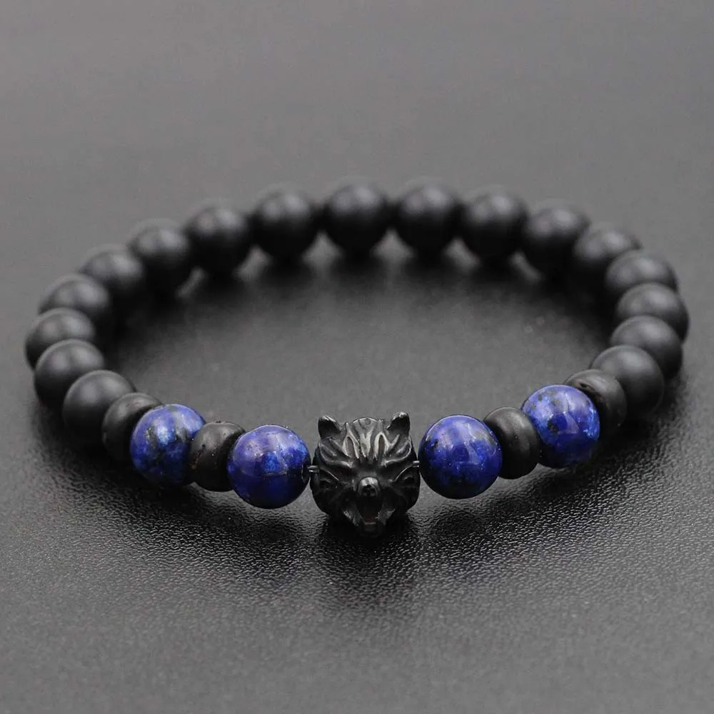 Браслет с бусинами из натурального камня тигровый глаз нержавеющей стали |