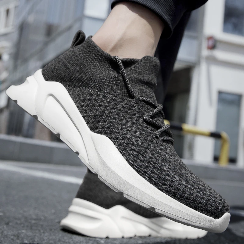 Tenis Masculino 2021 high top Men Tennis Shoes Breathable Mesh Sneakers Comfortable Walking Footwear Male Sport Shoes