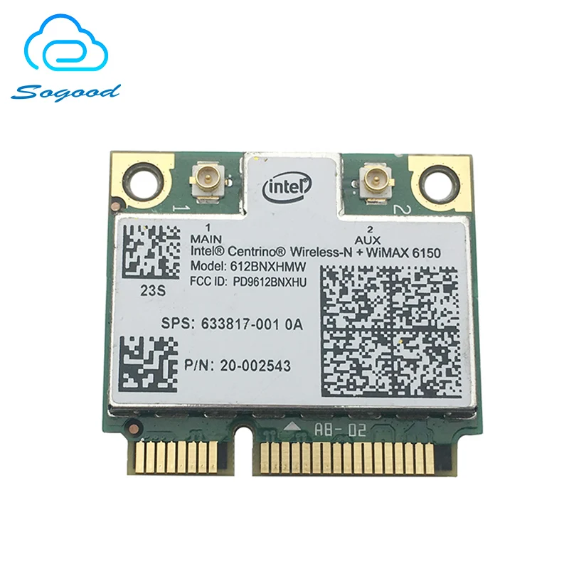 Для Intel Centrino Wireless-N + WiMAX 6150 612BNXHMW 300 Мбит/с SPS 633817-001 Mini PCI-E 2 4G сетевая карта для Lenovo G480