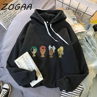 zogaa 2021 brand new hooded sweatshirt mens anime print harajuku youth casual plus size thick hoodie student couple sweatshirt
