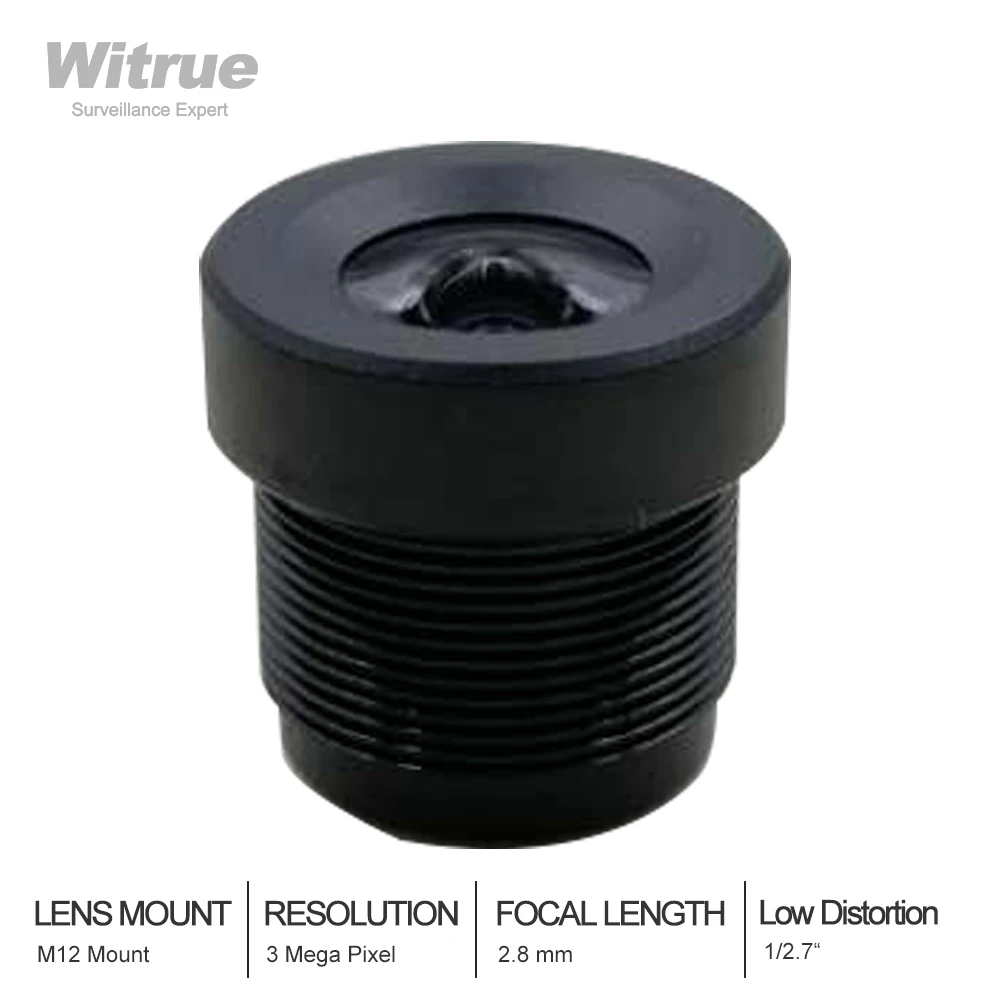 Witrue 3MP 2 8 мм линзы 1/2.7 дюймов M12 HFOV без искажений для Gopro DJI/для SJCAM SJ7 объектив камеры