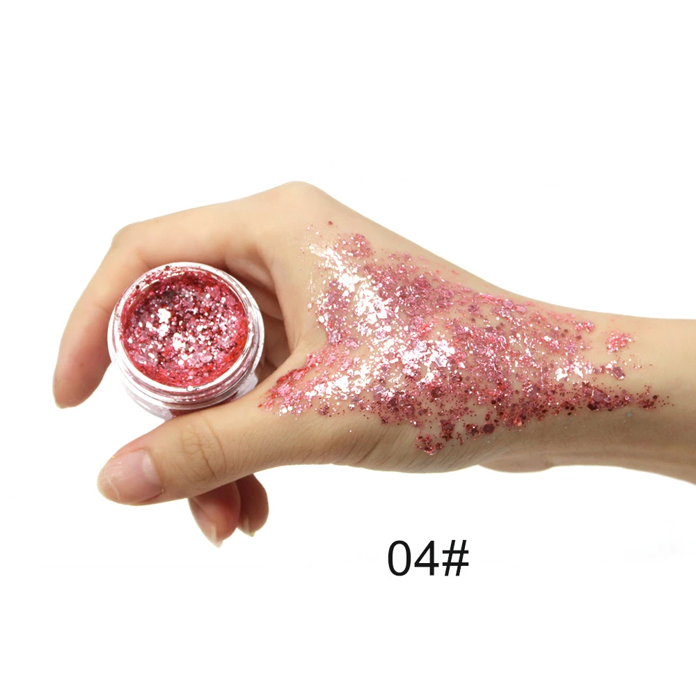 Niceface глянцевые желейные тени для век гелевые Супер Горячие Металлические