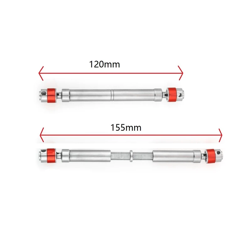 

10Pcs Unassembled Link Plastic Rod End for 1/10 324mm Wheelbase for Traxxas TRX4 & 2PCS Stainless Steel CVD Drive Shaft