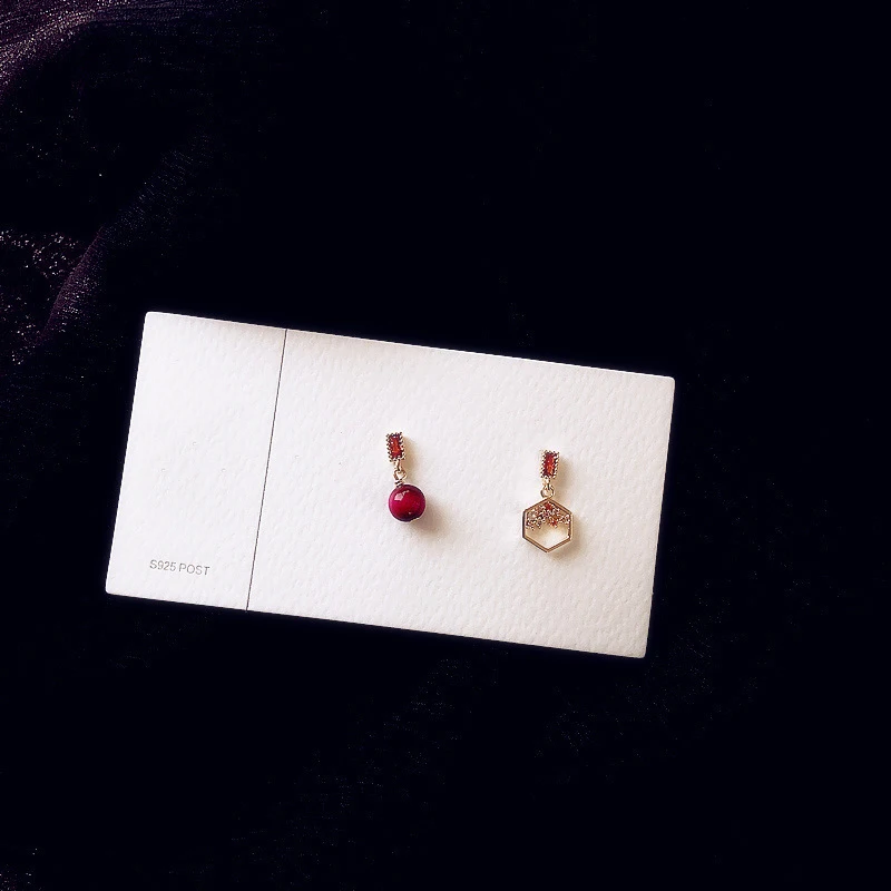 Геометрические серьги-гвоздики для женщин модные асимметричные серьги