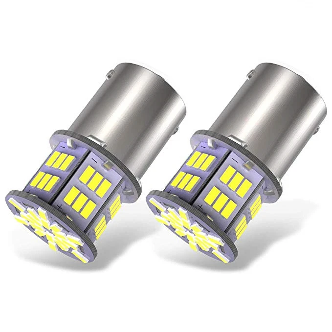 2 шт. 1156 светодиодный BA15S P21W Замена лампочка 1003 7506 1141 54SMD 3014 чипы для задние огни