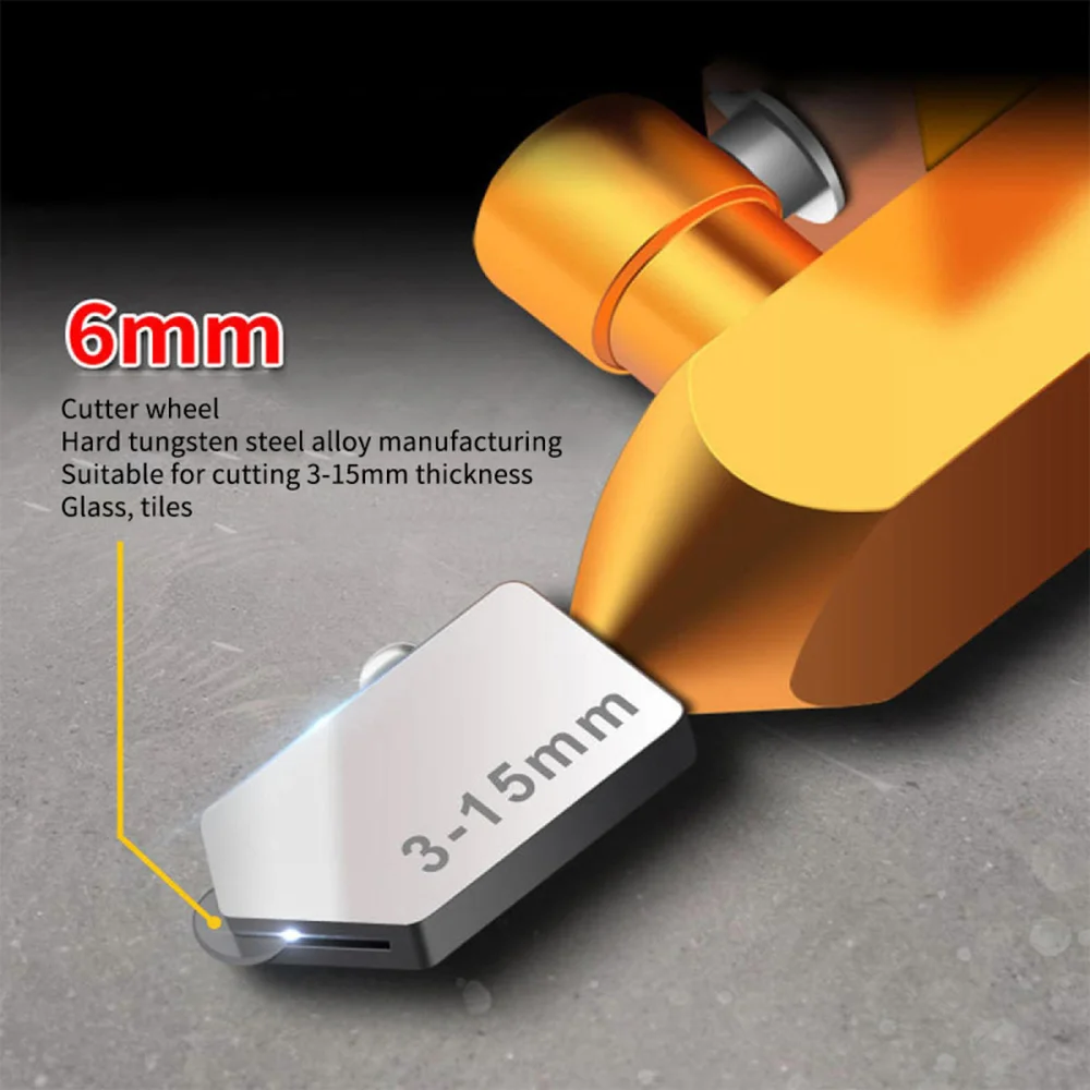Glass Straight Cutting 3-15mm Glass Tile Cutter Head Replacement Accessories Separate glass cutter head alloy  wheel