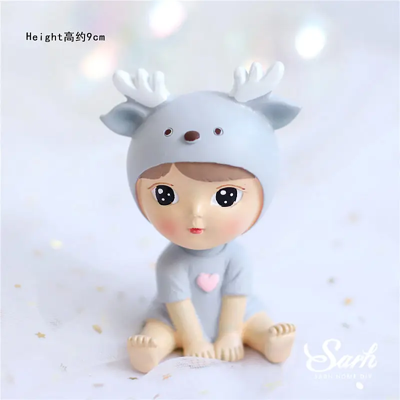 Deer boy Hairball палатка олень Девушка торт Топпер для свадьбы жениха и невесты с днем рождения принадлежности для выпечки вечерние украшения прекрасный подарок - Цвет: Deer boy