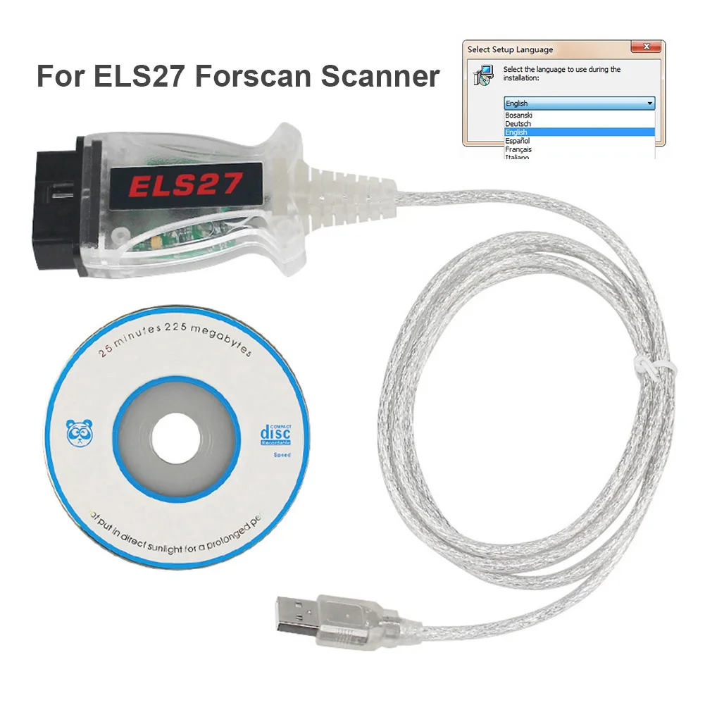 

ELS27 Forscan Scanner For Ford Mazda Lincoln Mercury Vehicles Scanner Forscan OBD2 Diagnostic Cable Holder Support ELM327 J2534