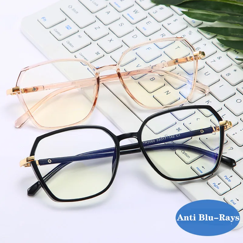 Винтажная оправа для очков женщин многоугольная в стиле ретро мужские очки