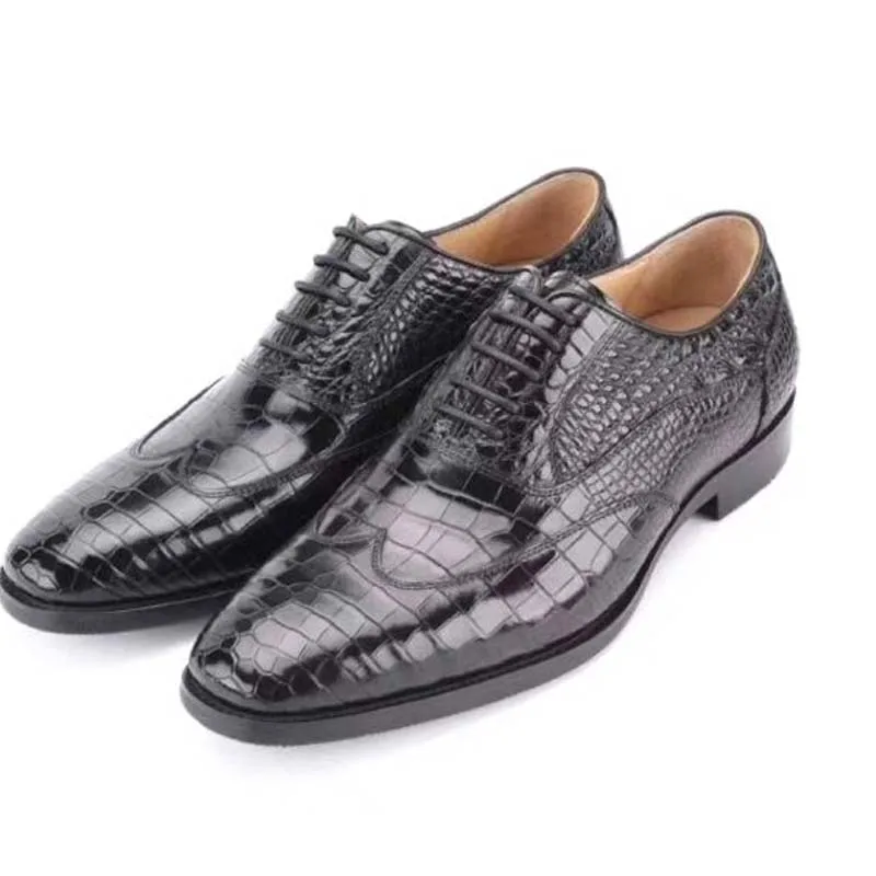 

Difutouzi новые высококачественные мужские туфли из крокодиловой кожи мужская обувь деловые костюмы