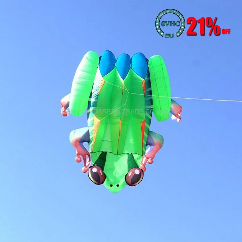 

Мягкий воздушный змей, 1 шт., 20 квадратных метров, 4,2 м * 5 м, 3D огромный мягкий гигантский воздушный змей «лягушка», для спорта на открытом возд...