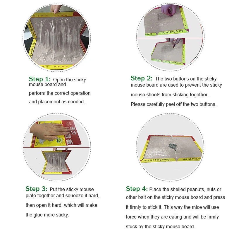 Нетоксичная прочная липкая пластина для мыши крысиный вредитель
