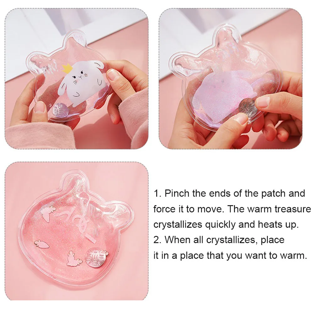 

Mini Winter Reusable Gel Hand Warmer Cute Funny Word Print Instant Heating Pack Warmer DSG99