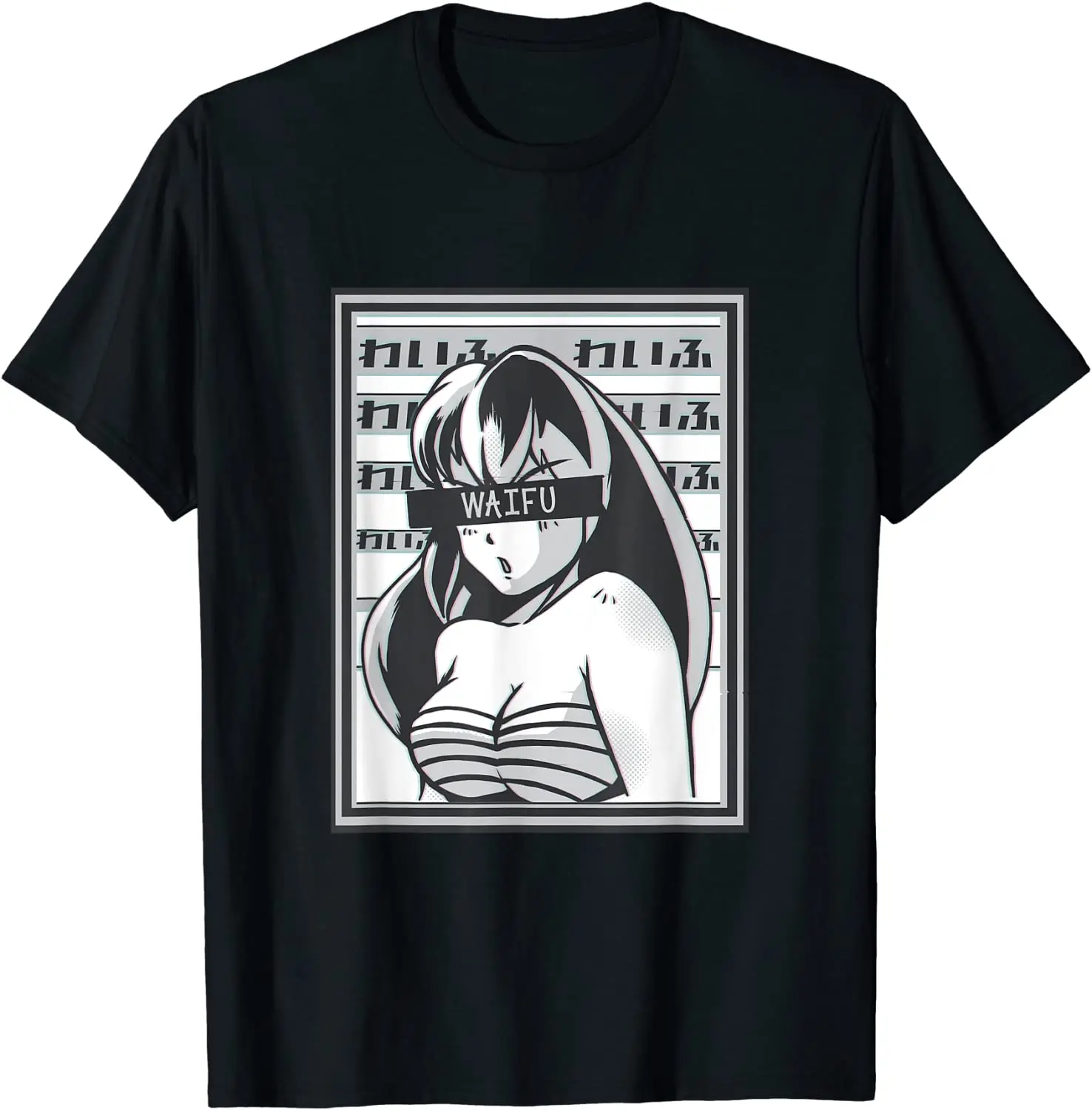 

Anime Girl Waifu Material Japanese Anime Manga Otaku T-Shirt Mens T Shirts for Anime Fans