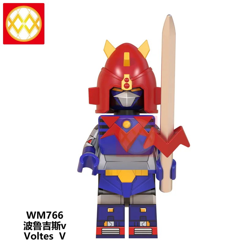 Золотой Voltes V Daimos Mechander Robo Com Battler V аниме строительные блоки мазингер Z Voltron Beast King Predator игрушки для детей Подарки - Цвет: Золотой