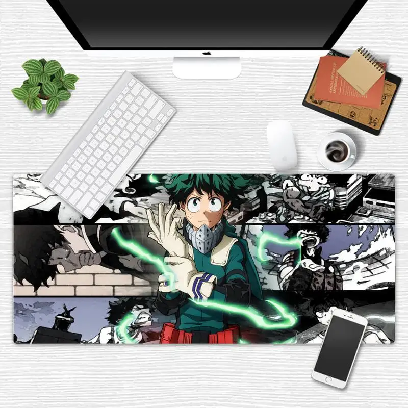 

My Hero Academia anime Unique Desktop Pad Game Mousepad X XL XXL Non-slip Cushion Thickness 2mm LockEdge equal LE