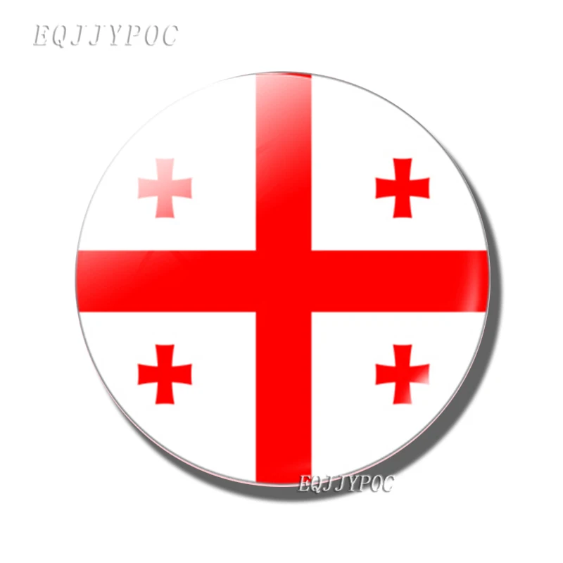 Грузия Национальный флаг 30 мм магнит на холодильник Флаг Грузии Стекло купол