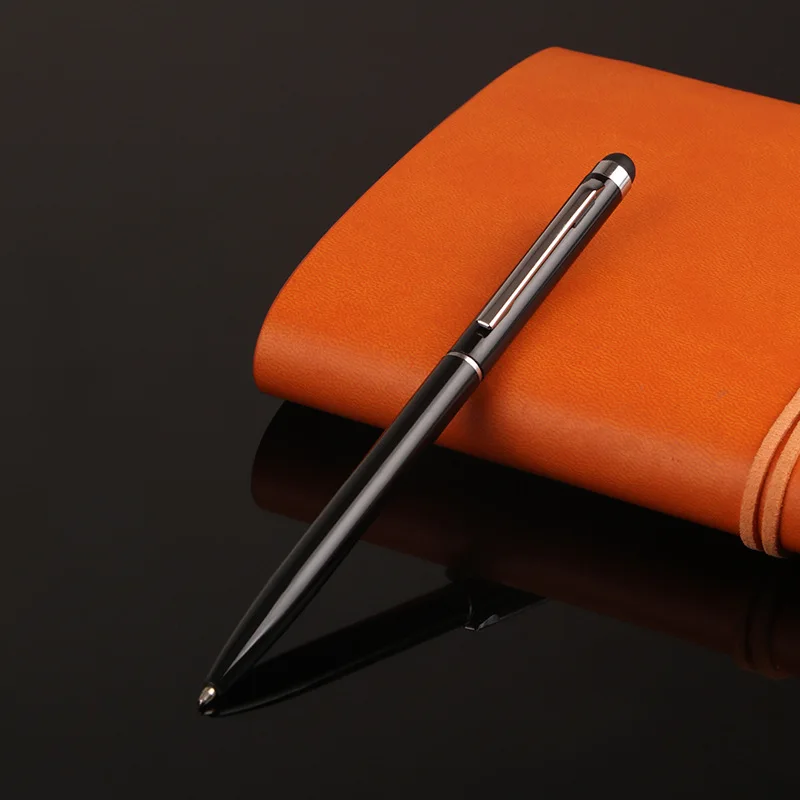 metal universal touch screen ball point pen for mobile phone tab handwriting capacitor pen free global shipping