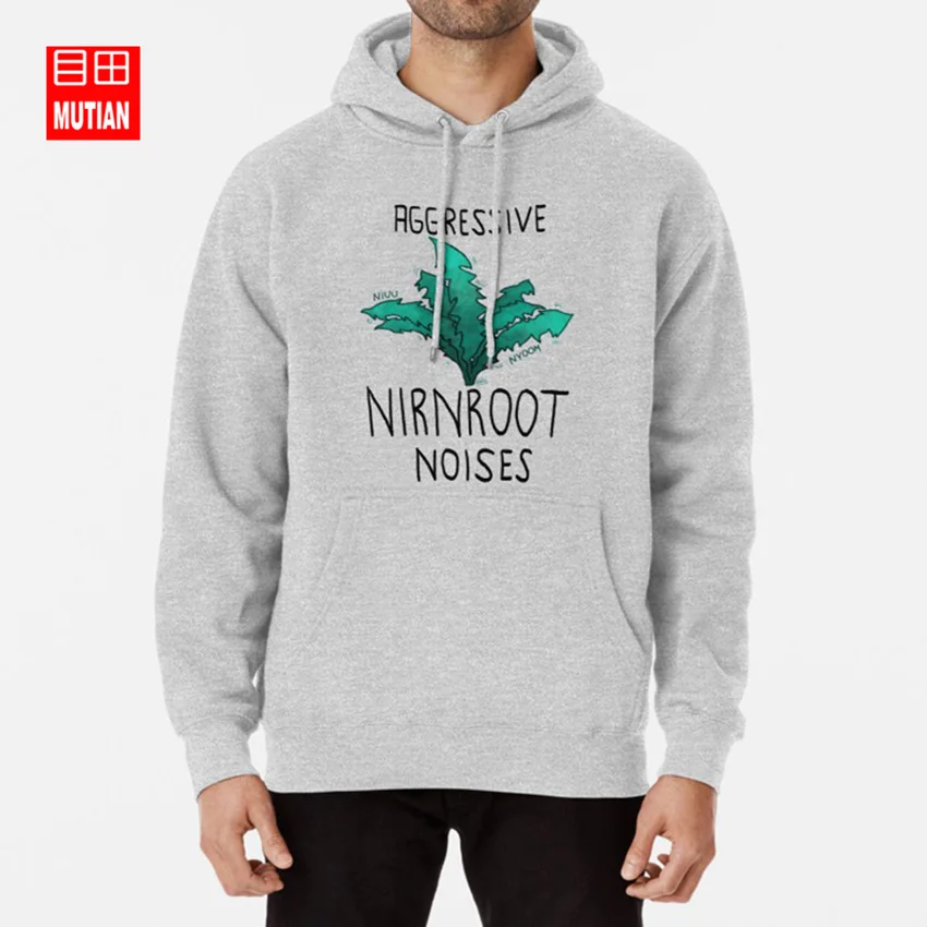 Агрессивные шумы nirnroot толстовки skyrim свитшоты для пожилых людей игровые растения