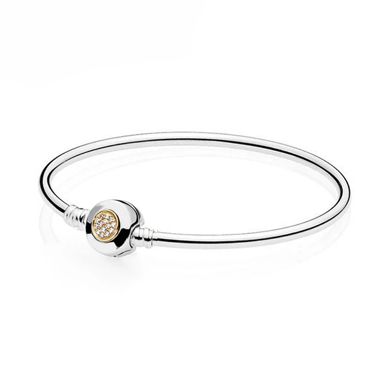 XIAOYI 925 серебряный желтый кристалл классический браслет на голову и браслеты бусины аксессуары Pandoras Collocation подвески